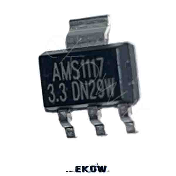 آی سی رگولاتور AMS1117-3.3V رگولاتور AMS1117-3.3V IC AMS1117 3.3V LDO AMS1117 3.3 ولت رگولاتور SOT-223 AMS1117-3.3 رگولاتور خطی 3.3V کم افت pinout AMS1117 3.3V شماتیک رگولاتور AMS1117 خرید AMS1117-3.3V از الکترونیک کوثر قیمت AMS1117 3.3V رگولاتور LDO برای ESP8266 رگولاتور 3.3V برای ESP32 AMS1117 heat dissipation مدار تغذیه 3.3V پایدار رگولاتور 3.3 ولت SOT-223 IC voltage regulator 3.3V AMS1117
