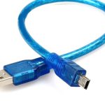 کابل ذوزنقه ای mini usb کوتاه 30cm