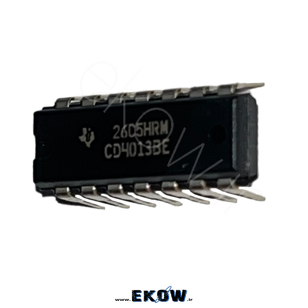 آی سی CD4013 4013 آی سی 4013 چیست قیمت CD4013 آی سی CD4013 چیست خرید آی سی 4013 خرید CD4013 آی سی CD4013 اصل آی سی 4013 CMOS آی سی 4013 DIP مشخصات آی سی CD4013 فروش آی سی 4013 آی سی CD4013 قیمت آی سی 4013 فلیپ فلاپ IC CD4013 CD4013 DIP آی سی 4013 شماتیک بلوکی آی‌سی CD4013 با دو فلیپ‌فلاپ مجزا پین‌بندی کامل 16 پین آی‌سی CD4013 نمودار شماتیک داخلی یک فلیپ‌فلاپ D با ورودی‌های Set و Reset جدول صحت برای فلیپ‌فلاپ با در نظر گرفتن ورودی‌های Preset و Reset نحوه اتصال خروجی Q به ورودی D برای تقسیم فرکانس 2 به 1 نمودار موج ورودی کلاک و خروجی Q در حالت تقسیم فرکانس کاربرد آی‌سی CD4013 در رجیستر شیفت دو بیتی نحوه استفاده از خروجی مکمل Q-Not منحنی ولتاژ عملیاتی گسترده 3.0V تا 18.0V دیاگرام اتصال تغذیه VDD و VSS در پین‌های 16 و 8 استفاده از آی‌سی CD4013 در مدارهای تاخیر زمانی تفاوت عملکرد لبه فعال (Edge-Triggered) با سطح فعال نحوه اعمال ریست نرمال به جای ریست پیش‌فرض مقایسه عملکرد دو بخش مجزای درون آی‌سی CD4013 ملاحظات جریان‌دهی خروجی در ولتاژهای مختلف VCC کاربرد آی‌سی CD4013 در مدارهای مولد پالس مربعی مراحل راه‌اندازی اولیه با فعال‌سازی پین‌های Set مدار ساده تولید موج مربعی با فرکانس ثابت توسط آی‌سی CD4013 نمودار زمان تأخیر انتشار برای ورودی کلاک تهیه آی‌سی CD4013 اصلی از فروشگاه الکترونیک کوثر