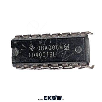 آی سی CD4051 آی سی CD4051 تصویر واقعی آی سی CD4051 نمای نزدیک آی سی CD4051 پایه‌های آی سی CD4051 آی سی CD4051 روی برد مدار چاپی مدار مالتی‌پلکسر با آی سی CD4051 کاربرد آی سی CD4051 در مدار دیجیتال نصب آی سی CD4051 روی برد الکترونیکی نمای بالای آی سی CD4051 قطعه آی سی CD4051 در پکیج DIP استفاده از آی سی CD4051 در مدار سنسور مدار انتخاب سیگنال با آی سی CD4051 تست آی سی CD4051 در آزمایشگاه مالتی‌پلکسر آنالوگ CD4051 کاربرد آی سی CD4051 در سیستم اندازه‌گیری