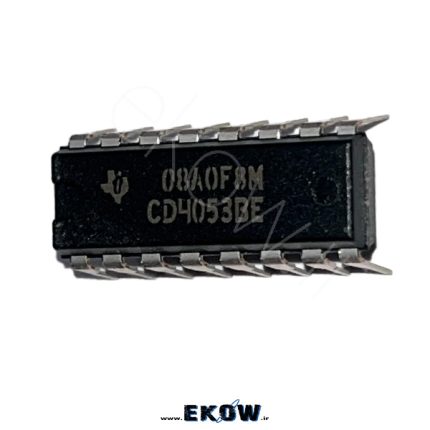 آی سی CD4053 آی سی CD4053 تصویر واقعی آی سی CD4053 نمای نزدیک آی سی CD4053 پایه‌های آی سی CD4053 آی سی CD4053 روی برد مدار چاپی مدار سوئیچ آنالوگ با آی سی CD4053 کاربرد آی سی CD4053 در مدار صوتی نصب آی سی CD4053 روی برد الکترونیکی نمای بالای آی سی CD4053 قطعه آی سی CD4053 در پکیج DIP مالتی‌پلکسر آنالوگ با آی سی CD4053 استفاده از آی سی CD4053 در انتخاب سیگنال مدار سوئیچ سیگنال با آی سی CD4053 تست آی سی CD4053 در آزمایشگاه کاربرد آی سی CD4053 در سیستم مخابراتی