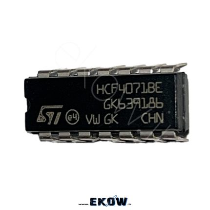 آی سی CD4071 آی سی CD4071 تصویر آی سی CD4071 چهار گیت OR پایه‌های آی سی CD4071 نقشه پین‌های CD4071 نمای نزدیک آی سی CD4071 آی سی CD4071 روی برد مدار چاپی مدار منطقی OR با CD4071 تست آی سی CD4071 روی بردبرد گیت OR در آی سی CD4071 قطعه الکترونیکی CD4071 سری 4000 نصب آی سی CD4071 روی PCB ساختار داخلی گیت OR در CD4071 آی سی CD4071 برای پروژه‌های دیجیتال پکیج DIP آی سی CD4071 مدار دیجیتال با آی سی CD4071