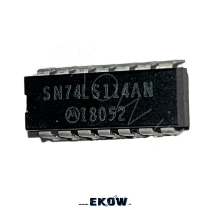 آی سی CD74114 آی سی CD74114 خرید آی سی CD74114 تراشه 74114 پین اوت CD74114 نقشه پایه 74114 مدار داخلی CD74114 dual JK flip flop 74114 آی سی 74114 سری 74 TTL flip flop 74114 کاربرد CD74114 در مدار دیجیتال آی سی 74114 DIP14 74114 pinout diagram JK flip flop 74114 فلیپ فلاپ دیجیتال 74114 مدار منطقی با 74114