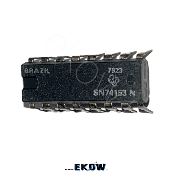 آی سی CD74153 آی سی CD74153 خرید آی سی CD74153 تراشه 74153 پین اوت CD74153 نقشه پایه 74153 مدار داخلی CD74153 multiplexer 74153 آی سی 74153 سری 74 dual 4 to 1 multiplexer 74153 کاربرد CD74153 در مدار دیجیتال آی سی 74153 DIP16 74153 pinout diagram مالتی پلکسر 74153 TTL multiplexer 74153 مدار انتخاب داده با 74153