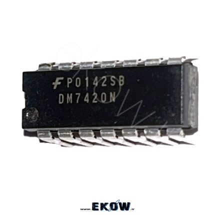 آی سی CD7420 آی سی CD7420 خرید آی سی CD7420 تراشه 7420 پین اوت CD7420 نقشه پایه 7420 مدار داخلی CD7420 dual 4 input NAND gate 7420 آی سی 7420 سری 74 TTL NAND gate 7420 کاربرد CD7420 در مدار دیجیتال آی سی 7420 DIP14 7420 pinout diagram 4 input NAND gate 7420 logic gate 7420 IC مدار منطقی با 7420