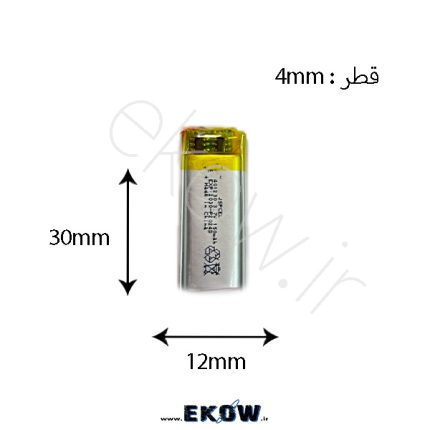 باتری لیتیوم پلیمر 150mAh(لیتیوم li-po 401230 3.7v 150mAh) باتری لیتیوم پلیمر 150mAh لیتیوم li-po 401230 3.7v 150mAh باتری لیتیوم 150 باتری پلیمری 150 fhjvd gdjd,l ]gdlv 150 fhjvd \gdlvd 150