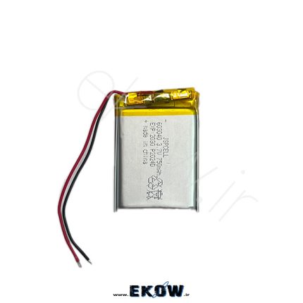 باتری لیتیوم پلیمر 750mAh لیتیوم li-po 603040 3.7v 750mAh باتری لیتیوم 750 لیتیوم 750 fhjvd gdjd,l 750 باتری پلیمری 750