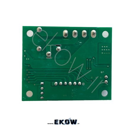 برد W1209 از نمای بالا ماژول ترموستات دیجیتال با رله سنسور NTC ضدآب ماژول نمایشگر دیجیتال دما ماژول تنظیم دمای هیتر اتصالات ماژول W1209 دکمه‌های تنظیم دما روی برد نصب ماژول W1209 در قاب برد کنترل دمای اتاق سرور ماژول کنترل دمای فن ماژول دما با رله خروجی W1209 برای پروژه گلخانه ماژول دمای دیجیتال در آردوینو ماژول کنترل حرارت و برودت