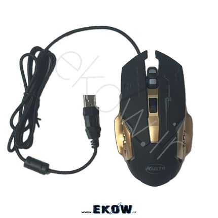 موس گیمینگ کایزر موس سیمی حرفه‌ای KAISER G-111 موس ارگونومیک بازی موس با حساسیت قابل تنظیم موس RGB گیمینگ موس با دکمه‌های قابل برنامه‌ریزی موس اپتیکال دقیق موس بازی سیم‌دار موس گیمینگ با کابل مقاوم موس مخصوص بازی‌های رقابتی موس گیمینگ با نور پس‌زمینه موس حرفه‌ای گیمینگ موس با DPI بالا موس گیمینگ USB موس ضد لغزش