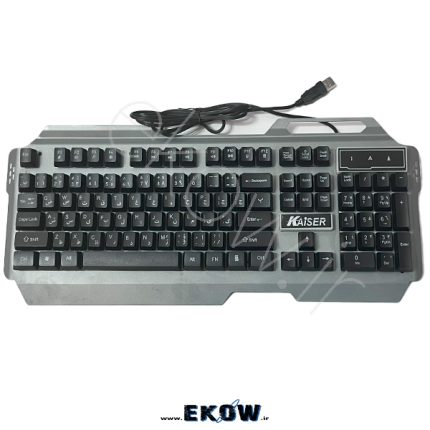 کیبورد گیمینگ کایزر KAISER K-L740 نمای نزدیک کلیدهای مکانیکی KAISER K-L740 نورپردازی RGB کیبورد KAISER K-L740 کیبورد سیم‌دار گیمینگ کایزر کلیدهای مالتی‌مدیا KAISER K-L740 کیبورد مکانیکی حرفه‌ای کایزر طراحی ارگونومیک کیبورد KAISER کیبورد مقاوم و با دوام KAISER کیبورد گیمینگ با کابل USB مقاوم کیبورد گیمینگ ضدشوک KAISER کیبورد RGB قابل تنظیم KAISER