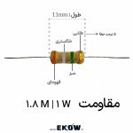 مقاومت 1 وات 1.8 مگا اهم (1W 1.8 M) مقاومت 1 وات 1.8 مگا اهم مقاومت 1.8 مگا اهم یک وات مقاومت 1.8MΩ 1W مقاومت 1.8M یک وات مقاومت فیلم کربن 1.8 مگا اهم 1 وات مقاومت Carbon Film 1.8MΩ توان 1 وات مقاومت محوری 1.8 مگا اهم یک وات مقاومت THT 1.8MΩ 1W مقاومت پایه دار 1.8 مگا اهم 1 وات خرید مقاومت 1.8 مگا اهم 1 وات قیمت مقاومت 1.8MΩ یک وات مقاومت 1 وات 1.8 مگا اهم (1W 1.8 M) خرید مقاومت 1 وات 1.8 مگا اهم (1W 1.8 M) قیمت مقاومت 1 وات 1.8 مگا اهم (1W 1.8 M) مقاومت 1 وات 1.8 مگا اهم (1W 1.8 M) فیلم کربن مقاومت 1 وات 1.8 مگا اهم (1W 1.8 M) با کد رنگی قهوه‌ای خاکستری سبز طلایی مقاومت 1 وات 1.8 مگا اهم (1W 1.8 M) مناسب تعمیرات برد مقاومت 1 وات 1.8 مگا اهم (1W 1.8 M) برای پروژه الکترونیکی مقاومت 1 وات 1.8 مگا اهم (1W 1.8 M) THT مقاومت 1 وات 1.8 مگا اهم (1W 1.8 M) محوری مقاومت 1 وات 1.8 مگا اهم (1W 1.8 M) مناسب مونتاژ دستی مقاومت 1 وات 1.8 مگا اهم (1W 1.8 M) مناسب آموزش الکترونیک مقاومت 1 وات 1.8 مگا اهم (1W 1.8 M) مناسب نمونه‌سازی مقاومت 1 وات 1.8 مگا اهم (1W 1.8 M) با تلرانس 5 درصد مقاومت 1 وات 1.8 مگا اهم (1W 1.8 M) با پایه مسی قلع‌اندود مقاومت 1 وات 1.8 مگا اهم (1W 1.8 M) بدنه Flameproof تصویر نزدیک مقاومت 1 وات 1.8 مگا اهم (1W 1.8 M) مشخصات فنی مقاومت 1 وات 1.8 مگا اهم (1W 1.8 M) مقاومت 1.8MΩ 1W پایه دار فیلم کربن مقاومت 1 وات 1.8 مگا اهم (1W 1.8 M) برای مدار RC مقاومت 1 وات 1.8 مگا اهم (1W 1.8 M) مناسب تقسیم ولتاژ