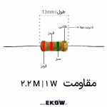 مقاومت 1 وات 2.2 مگا اهم (1W 2.2 M) مقاومت 1 وات 2.2 مگا اهم مقاومت 2.2 مگا اهم یک وات مقاومت 2.2MΩ 1W مقاومت 2.2M یک وات مقاومت فیلم کربن 2.2 مگا اهم 1 وات مقاومت Carbon Film 2.2MΩ توان 1 وات مقاومت محوری 2.2 مگا اهم یک وات مقاومت THT 2.2MΩ 1W مقاومت پایه دار 2.2 مگا اهم 1 وات خرید مقاومت 2.2 مگا اهم 1 وات قیمت مقاومت 2.2MΩ یک وات مقاومت 1 وات 2.2 مگا اهم (1W 2.2 M) خرید مقاومت 1 وات 2.2 مگا اهم (1W 2.2 M) قیمت مقاومت 1 وات 2.2 مگا اهم (1W 2.2 M) مقاومت 1 وات 2.2 مگا اهم (1W 2.2 M) فیلم کربن مقاومت 1 وات 2.2 مگا اهم (1W 2.2 M) با کد رنگی قرمز قرمز سبز طلایی مقاومت 1 وات 2.2 مگا اهم (1W 2.2 M) مناسب تعمیرات برد مقاومت 1 وات 2.2 مگا اهم (1W 2.2 M) برای پروژه الکترونیکی مقاومت 1 وات 2.2 مگا اهم (1W 2.2 M) THT مقاومت 1 وات 2.2 مگا اهم (1W 2.2 M) محوری مقاومت 1 وات 2.2 مگا اهم (1W 2.2 M) مناسب مونتاژ دستی مقاومت 1 وات 2.2 مگا اهم (1W 2.2 M) مناسب آموزش الکترونیک مقاومت 1 وات 2.2 مگا اهم (1W 2.2 M) مناسب نمونه‌سازی مقاومت 1 وات 2.2 مگا اهم (1W 2.2 M) با تلرانس 5 درصد مقاومت 1 وات 2.2 مگا اهم (1W 2.2 M) با پایه مسی قلع‌اندود مقاومت 1 وات 2.2 مگا اهم (1W 2.2 M) بدنه Flameproof تصویر نزدیک مقاومت 1 وات 2.2 مگا اهم (1W 2.2 M) مشخصات فنی مقاومت 1 وات 2.2 مگا اهم (1W 2.2 M) مقاومت 2.2MΩ 1W پایه دار فیلم کربن مقاومت 1 وات 2.2 مگا اهم (1W 2.2 M) برای مدار RC مقاومت 1 وات 2.2 مگا اهم (1W 2.2 M) مناسب تقسیم ولتاژ