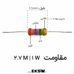مقاومت 1 وات 2.7 مگا اهم (1W 2.7 M) مقاومت 1 وات 2.7 مگا اهم مقاومت 2.7 مگا اهم یک وات مقاومت 2.7MΩ 1W مقاومت 2.7M یک وات مقاومت فیلم کربن 2.7 مگا اهم 1 وات مقاومت Carbon Film 2.7MΩ توان 1 وات مقاومت محوری 2.7 مگا اهم یک وات مقاومت THT 2.7MΩ 1W مقاومت پایه دار 2.7 مگا اهم 1 وات خرید مقاومت 2.7 مگا اهم 1 وات قیمت مقاومت 2.7MΩ یک وات مقاومت 1 وات 2.7 مگا اهم (1W 2.7 M) خرید مقاومت 1 وات 2.7 مگا اهم (1W 2.7 M) قیمت مقاومت 1 وات 2.7 مگا اهم (1W 2.7 M) مقاومت فیلم کربن 1 وات 2.7 مگا اهم مقاومت 2.7MΩ توان 1 وات مقاومت 2.7 مگا اهم با تلرانس 5 درصد مقاومت 1 وات 2.7 مگا اهم با کد رنگی قرمز بنفش سبز طلایی مقاومت محوری 2.7MΩ 1W مقاومت THT 2.7MΩ 1W مقاومت پایه دار 2.7 مگا اهم 1 وات مقاومت 2.7MΩ مناسب مدارهای امپدانس بالا مقاومت 1 وات 2.7 مگا اهم مناسب تقسیم ولتاژ مقاومت 2.7 مگا اهم مناسب بایاسینگ مقاومت 2.7MΩ مناسب مدار RC مقاومت 1 وات 2.7 مگا اهم برای تعمیرات برد تصویر نزدیک مقاومت 2.7MΩ 1W مشخصات فنی مقاومت 1 وات 2.7 مگا اهم مقاومت Flameproof 2.7MΩ 1W مقاومت 2.7MΩ با پایه مسی قلع اندود مقاومت 1 وات 2.7 مگا اهم مناسب پروژه الکترونیکی