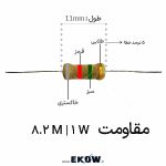 مقاومت 1 وات 8.2 مگا اهم (1W 8.2 M) مقاومت 1 وات 8.2 مگا اهم مقاومت 1 وات 8.2 مگا اهم فیلم کربن خرید مقاومت 8.2MΩ 1W با تلرانس 5 درصد قیمت مقاومت 1 وات 8.2 مگا اهم محوری مقاومت Carbon Film 8.2MΩ 1W پایه دار کد رنگی مقاومت 8.2 مگا اهم یک وات خاکستری قرمز سبز طلایی مقاومت 8200000 اهم 1 وات مناسب نصب THT مقاومت فیلم کربن 8.2MΩ 1W با بدنه Flameproof قطعه مقاومت ثابت 8.2 مگا اهم برای تعمیرات برد مقاومت 1W 8.2MΩ سری E24 برای پروژه دانشجویی نمای نزدیک مقاومت یک وات 8.2 مگا اهم با پایه‌های قلع اندود مقاومت 8.2 مگا اهم برای مدارهای امپدانس بالا مقاومت Bleeder 8.2MΩ 1W برای تخلیه خازن مقاومت 8.2 مگا اهم یک وات مناسب تایمر و مدار RC مقاومت محوری 8.2MΩ برای فیدبک و بایاسینگ مقاومت 1 وات 8.2 مگا اهم مناسب برد سوراخ‌دار
