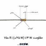 مقاومت 14 وات 750 اهم ( 14W 750 R) مقاومت 14 وات 750 اهم مقاومت 1/4 وات 750 اهم ( 1/4W 750 R) مقاومت 750 اهم 1/4 وات مقاومت فیلم کربنی 750R مقاومت 0.25 وات 750 اهم مقاومت محوری 750 اهم THT خرید مقاومت 750 اهم قیمت مقاومت 750 اهم مقاومت 750R مناسب مونتاژ PCB مقاومت 750 اهم مناسب پروژه الکترونیکی مقاومت 1/4W 750 R فیلم کربنی