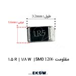 مقاومت 1.5 اهم 1206 SMD ( مقاومت 1/8W 1.5 R اس ام دی 1206) مقاومت 1.5 اهم 1206 SMD مقاومت 1.5R اس ام دی سایز 1206 مقاومت چیپ 1.5 اهم 1/8 وات مقاومت SMD پکیج 1206 مقاومت 1.5 اهم برای کنترل جریان قطعه الکترونیکی مقاومت 1.5R مقاومت چیپ 1206 با تلرانس 5 درصد خرید مقاومت 1.5 اهم SMD مقاومت 1.5 اهم برای برد الکترونیکی مقاومت SMD مناسب تعمیرات مقاومت 1.5 اهم Thick Film مقاومت چیپ 1.5R نصب سطحی مشخصات مقاومت 1.5 اهم 1206 مقاومت 1/8W 1.5R اس ام دی مقاومت الکترونیکی سایز 1206 مقاومت 1.5 اهم برای LED مقاومت SMD صنعتی 1.5R قطعه مقاومتی 1206 اس ام دی مقاومت 1.5 اهم برای مدار تغذیه مقاومت چیپ استاندارد 1206