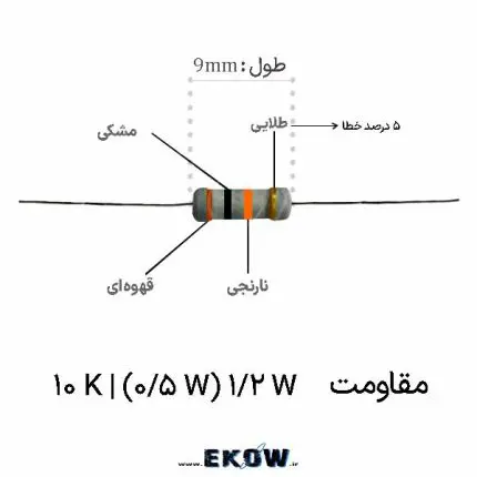 مقاومت 1/2 وات 10 کیلو اهم (1/2W 10K ) خرید مقاومت 1/2 وات 10 کیلو اهم (1/2W 10K ) قیمت مقاومت 1/2 وات 10 کیلو اهم (1/2W 10K ) مشخصات فنی مقاومت 1/2 وات 10 کیلو اهم (1/2W 10K ) فروش مقاومت 1/2 وات 10 کیلو اهم (1/2W 10K ) تصویر مقاومت 1/2 وات 10 کیلو اهم (1/2W 10K ) مقاومت 1/2 وات 10 کیلو اهم (1/2W 10K ) لایه کربنی کد رنگی مقاومت 1/2 وات 10 کیلو اهم (1/2W 10K ) مقاومت 1/2 وات 10 کیلو اهم (1/2W 10K ) تلرانس ۵ درصد پایه‌های قلع اندود مقاومت 1/2 وات 10 کیلو اهم (1/2W 10K ) لحیم کاری مقاومت 1/2 وات 10 کیلو اهم (1/2W 10K ) کاربرد مقاومت 1/2 وات 10 کیلو اهم (1/2W 10K ) در مدار مقاومت 1/2 وات 10 کیلو اهم (1/2W 10K ) برای بالاکش دیجیتال مقاومت 1/2 وات 10 کیلو اهم (1/2W 10K ) پایین کش ورودی روکش اپوکسی مقاومت 1/2 وات 10 کیلو اهم (1/2W 10K ) پایداری حرارتی مقاومت 1/2 وات 10 کیلو اهم (1/2W 10K ) مقاومت 1/2 وات 10 کیلو اهم (1/2W 10K ) برای میکروکنترلر مونتاژ بردهای الکترونیکی با مقاومت 1/2 وات 10 کیلو اهم (1/2W 10K ) خرید عمده مقاومت 1/2 وات 10 کیلو اهم (1/2W 10K ) مقاومت 1/2 وات 10 کیلو اهم (1/2W 10K ) صنعتی خرید اینترنتی مقاومت 1/2 وات 10 کیلو اهم (1/2W 10K ) مقاومت 1/2 وات 10 کیلو اهم (1/2W 10K ) باکیفیت