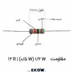 مقاومت 1/2 وات 12 اهم (1/2W 12R ) بسته صدتایی مقاومت لایه کربنی با کیفیت صنعتی نمای نزدیک از بدنه مقاومت 1/2 وات 12 اهم (1/2W 12R ) مقاومت نیم وات با هسته سرامیکی فشرده و عایق اپوکسی بسته‌بندی اقتصادی و منظم مقاومت دوازده اهم برای کارگاه‌ها پایه‌های مسی قلع‌اندود مقاومت برای لحیم‌کاری سریع کدهای رنگی قهوه‌ای قرمز سیاه طلایی روی بدنه مقاومت استفاده از مقاومت نیم وات در بردهای درایور گیت چیدمان قطعات روی میز کار برای مونتاژ بردهای الکترونیکی المان پسیو استاندارد برای منابع تغذیه سوئیچینگ تست کیفیت و اندازه‌گیری اهمی در بست چیدمان قطعات روی میز کار برای مونتاژ بردهای الکترونیکی المان پسیو استاندارد برای منابع تغذیه سوئیچینگ تست کیفیت و اندازه‌گیری اهمی در بسته‌های صدتایی مقاومت دوازده اهم مناسب برای شبکه‌های اسنابر و حفاظتی نمایش ابعاد فیزیکی استاندارد مقاومت نیم وات قطعه الکترونیکی مقاوم در برابر نوسانات حرارتی محیطی مقاومت کربنی با نویز حرارتی بسیار پایین پکیج صدتایی برای کاهش هزینه‌های نهایی تولید پایداری طولانی‌مدت مقاومت دوازده اهم در مدارات قدرت لحیم‌کاری آسان قطعه روی بردهای مدار چاپی یک‌لایه محافظت از ماسفت‌ها با مقاومت در مسیر گیت انتخاب مطمئن برای تیم‌های تحقیق و توسعه الکترونیک پایه‌های انعطاف‌پذیر مناسب برای انواع فرم‌دهی قطعات بسته صدتایی قطعات الکترونیکی با تضمین تلرانس پنج درصد کنترل جریان ورودی مدار با مقاومت کرب