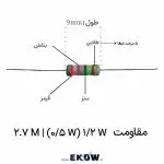 مقاومت ۱/۲ وات ۲.۷ مگا اهم (1/2W 2.7M) در بسته بندی شفاف تصویر نزدیک از مقاومت ۱/۲ وات ۲.۷ مگا اهم (1/2W 2.7M) روی میز کار تعدادی از مقاومت ۱/۲ وات ۲.۷ مگا اهم (1/2W 2.7M) کنار هم نمای جانبی از بدنه مقاومت ۱/۲ وات ۲.۷ مگا اهم (1/2W 2.7M) مقاومت ۱/۲ وات ۲.۷ مگا اهم (1/2W 2.7M) در حال تست با مولتی متر بسته بندی صنعتی مقاومت ۱/۲ وات ۲.۷ مگا اهم (1/2W 2.7M) لحیم کردن مقاومت ۱/۲ وات ۲.۷ مگا اهم (1/2W 2.7M) روی برد مقایسه اندازه مقاومت ۱/۲ وات ۲.۷ مگا اهم (1/2W 2.7M) مقاومت ۱/۲ وات ۲.۷ مگا اهم (1/2W 2.7M) در مدار تست چیدمان منظم مقاومت ۱/۲ وات ۲.۷ مگا اهم (1/2W 2.7M) نوشتن مشخصات روی بسته مقاومت ۱/۲ وات ۲.۷ مگا اهم (1/2W 2.7M) مقاومت ۱/۲ وات ۲.۷ مگا اهم (1/2W 2.7M) آماده برای فروش توزیع مقاومت ۱/۲ وات ۲.۷ مگا اهم (1/2W 2.7M) در کارگاه نمونه واقعی مقاومت ۱/۲ وات ۲.۷ مگا اهم (1/2W 2.7M) استفاده از مقاومت ۱/۲ وات ۲.۷ مگا اهم (1/2W 2.7M) در منبع تغذیه مقاومت ۱/۲ وات ۲.۷ مگا اهم (1/2W 2.7M) با دقت بالا مشخصات رنگی روی مقاومت ۱/۲ وات ۲.۷ مگا اهم (1/2W 2.7M) انبارش اصولی مقاومت ۱/۲ وات ۲.۷ مگا اهم (1/2W 2.7M) مقاومت ۱/۲ وات ۲.۷ مگا اهم (1/2W 2.7M) برای پروژه های دانشجویی قطعات الکترونیکی شامل مقاومت ۱/۲ وات ۲.۷ مگا اهم (1/2W 2.7M)
