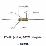 مقاومت 1/2 وات 390 اهم (1/2W 390R ) خرید مقاومت کربنی 390 اهم نیم وات با تلرانس استاندارد تصویر مقاومت 390 اهم لایه کربنی با پایه‌های قلع اندود بررسی کدهای رنگی مقاومت نیم وات 390 اهم نمای بسته بدنه اپوکسی مقاومت 390 اهم با کدهای رنگی مقاومت لایه کربنی 390 اهم مناسب مدارات آموزشی و صنعتی ابعاد فیزیکی و پایه‌های سیمی مقاومت نیم وات 390 اهم نحوه نصب مقاومت 390 اهم روی فیبر مدار چاپی استفاده از مقاومت 390 اهم در مدارهای کنترل جریان و درایور پایداری حرارتی مقاومت کربنی 390 اهم نیم وات مشخصات فنی و توان مجاز مقاومت 390 اهم کنترل کیفیت و تست پایداری اهمی مقاومت 390 اهم مقاومت نیم وات 390 اهم برای منابع تغذیه سوئیچینگ نمای حلقه‌های رنگی نارنجی سفید قهوه‌ای در مقاومت 390 اهم مونتاژ قطعه دیپ مقاومت 390 اهم با لحیم‌کاری استاندارد کاربرد مقاومت 390 اهم در بردهای صوتی و آمپلی‌فایر مقاومت 390 اهم با پوشش ضد اشتعال و عایق دی‌الکتریک پایه‌های مسی مقاومت 390 اهم با قابلیت هدایت حرارتی مقاومت لایه کربنی 390 اهم با عملکرد مطلوب در فرکانس بالا فروش عمده و جزئی مقاومت 390 اهم نیم وات مقایسه فنی مقاومت 390 اهم نیم وات با سایر توان‌ها تامین المان‌های پسیو و مقاومت 390 اهم برای مهندسان الکترونیک