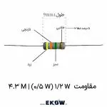 مقاومت 1/2 وات 4.3 مگا اهم (1/2W 4.3M ) نمای کلی مقاومت 1/2 وات 4.3 مگا اهم (1/2W 4.3M ) پایه‌های باکیفیت مقاومت 1/2 وات 4.3 مگا اهم (1/2W 4.3M ) بسته‌بندی مقاومت 1/2 وات 4.3 مگا اهم (1/2W 4.3M ) لایه محافظ مقاومت 1/2 وات 4.3 مگا اهم (1/2W 4.3M ) کد رنگی مقاومت 1/2 وات 4.3 مگا اهم (1/2W 4.3M ) ابعاد دقیق مقاومت 1/2 وات 4.3 مگا اهم (1/2W 4.3M ) مونتاژ مقاومت 1/2 وات 4.3 مگا اهم (1/2W 4.3M ) روی برد مقاومت 1/2 وات 4.3 مگا اهم (1/2W 4.3M ) لایه فلزی تست مقاومت 1/2 وات 4.3 مگا اهم (1/2W 4.3M ) با مولتی‌متر کاربرد مقاومت 1/2 وات 4.3 مگا اهم (1/2W 4.3M ) در ابزار دقیق خرید آنلاین مقاومت 1/2 وات 4.3 مگا اهم (1/2W 4.3M ) مقاومت 1/2 وات 4.3 مگا اهم (1/2W 4.3M ) با دقت بالا مشخصات فنی مقاومت 1/2 وات 4.3 مگا اهم (1/2W 4.3M ) کاربرد صنعتی مقاومت 1/2 وات 4.3 مگا اهم (1/2W 4.3M ) مقاومت 1/2 وات 4.3 مگا اهم (1/2W 4.3M ) در منبع تغذیه فروش ویژه مقاومت 1/2 وات 4.3 مگا اهم (1/2W 4.3M ) ضریب نویز پایین مقاومت 1/2 وات 4.3 مگا اهم (1/2W 4.3M ) پایداری دمایی مقاومت 1/2 وات 4.3 مگا اهم (1/2W 4.3M ) پایه‌های قلع‌اندود مقاومت 1/2 وات 4.3 مگا اهم (1/2W 4.3M ) مقاومت 1/2 وات 4.3 مگا اهم (1/2W 4.3M ) اصل و اورجینال کیفیت برتر مقاومت 1/2 وات 4.3 مگا اهم (1/2W 4.3M )