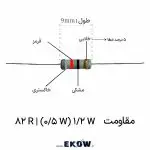 ۱. مقاومت 1/2 وات 82 اهم (1/2W 82R ) ۲. نمای نزدیک از کدهای رنگی مقاومت 1/2 وات 82 اهم (1/2W 82R ) ۳. پایه‌های مسی قلع‌اندود مقاومت 1/2 وات 82 اهم (1/2W 82R ) ۴. پوشش عایق اپوکسی محافظ مقاومت 1/2 وات 82 اهم (1/2W 82R ) ۵. استوانه سرامیکی مستحکم مقاومت 1/2 وات 82 اهم (1/2W 82R ) ۶. ابعاد فیزیکی استاندارد مقاومت 1/2 وات 82 اهم (1/2W 82R ) ۷. مونتاژ روی فیبر مدار چاپی با مقاومت 1/2 وات 82 اهم (1/2W 82R ) ۸. بررسی تلورانس و درصد خطای مقاومت 1/2 وات 82 اهم (1/2W 82R ) ۹. کنترل جریان مدارهای نیمه‌هادی با مقاومت 1/2 وات 82 اهم (1/2W 82R ) ۱۰. آزمون توان نامی نیم وات در مقاومت 1/2 وات 82 اهم (1/2W 82R ) ۱۱. پایداری حرارتی و اتلاف گرما در مقاومت 1/2 وات 82 اهم (1/2W 82R ) ۱۲. ساختار لایه فیلم کربنی مقاومت 1/2 وات 82 اهم (1/2W 82R ) ۱۳. نمونه اصلی و باکیفیت مقاومت 1/2 وات 82 اهم (1/2W 82R ) ۱۴. کاربرد در مدارات درایور ترانزیستور با مقاومت 1/2 وات 82 اهم (1/2W 82R ) ۱۵. میراسازی نوسانات سوزنی توسط مقاومت 1/2 وات 82 اهم (1/2W 82R ) ۱۶. کلاهک‌های فلزی متراکم مقاومت 1/2 وات 82 اهم (1/2W 82R ) ۱۷. خرید قطعات الکترونیک و مقاومت 1/2 وات 82 اهم (1/2W 82R ) ۱۸. تست کارکرد مداوم در مقاومت 1/2 وات 82 اهم (1/2W 82R ) ۱۹. رفتار لحیم‌پذیری ایده‌آل در مقاومت 1/2 وات 82 اهم (1/2W 82R ) ۲۰. مشخصات فنی قطعه مقاومت 1/2 وات 82 اهم (1/2W 82R ) ۲۱. بسته‌بندی استاندارد مقاومت 1/2 وات 82 اهم (1/2W 82R )